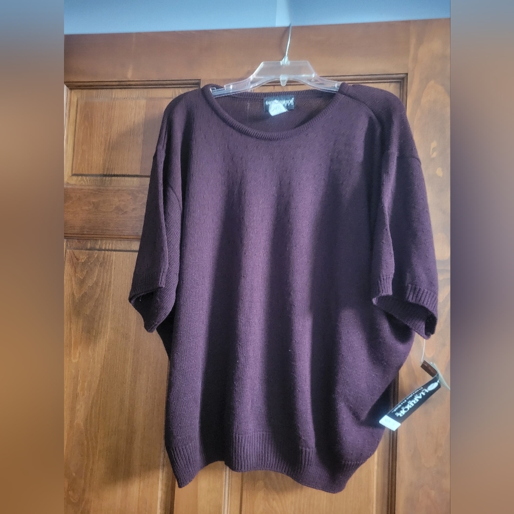 New Sag Harbor short sleeve sweater 3X